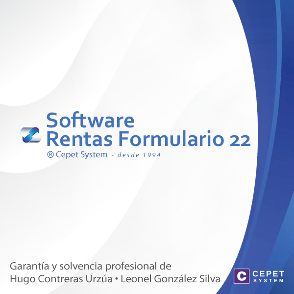 Software Rentas Formulario 22 CEPET SYSTEM