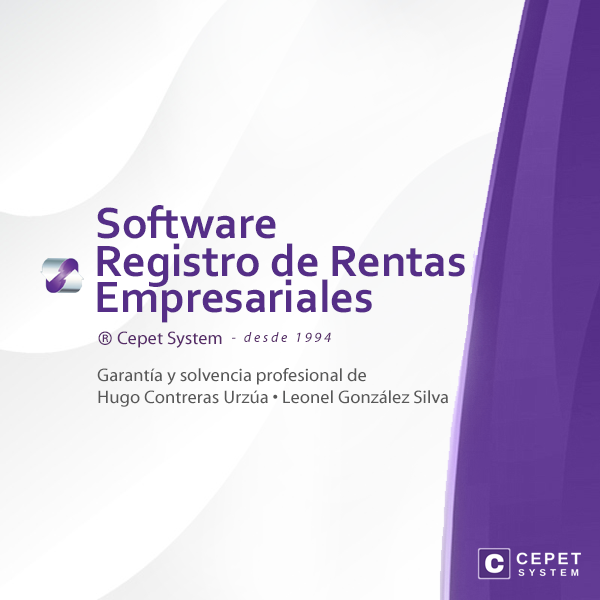 Software de Registro de Rentas Empresariales CEPET SYSTEM