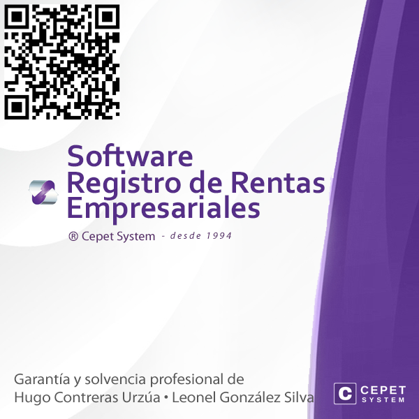 Software de Registro de Rentas Empresariales CEPET SYSTEM